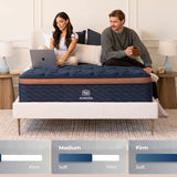 Brooklyn Bedding Aurora 13.25” Hybrid Mattress